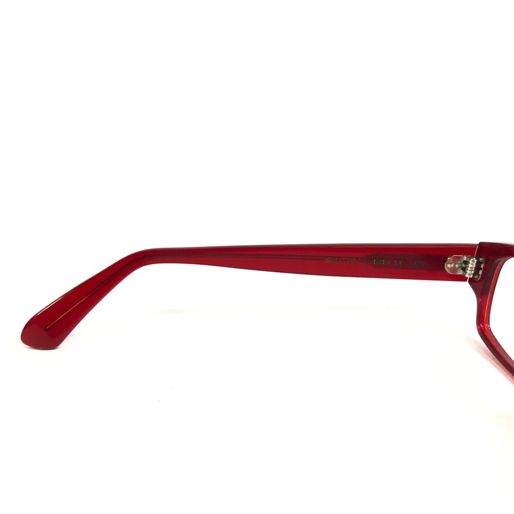 Jean Lafont Eyeglasses Frames INDY 462 Clear Transparent Red Rectangle 51-15-145